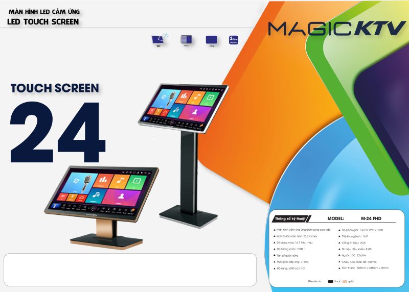 màn hình cảm ứng MAGIC KTV 24 inch